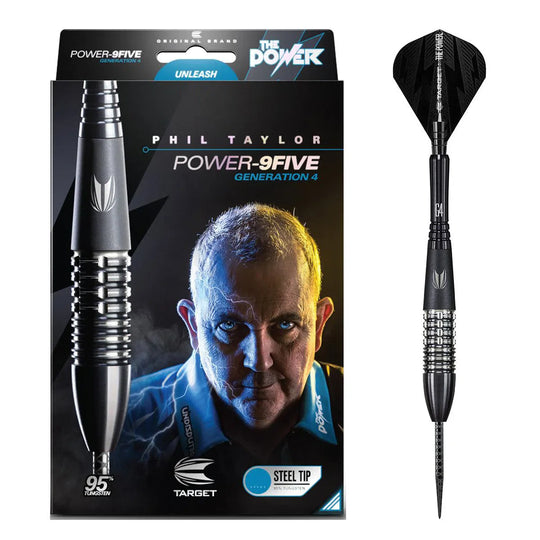 Target Darts Phil Taylor Power 9Five Gen 4 95% Tungsten Steel Tip Darts