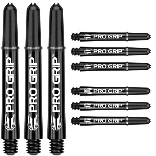 Target Darts Pro Grip Black Dart Shafts (3 x Sets)