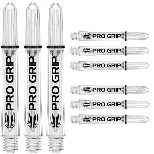 Target Darts Pro Grip Clear Dart Shafts (3 x Sets)