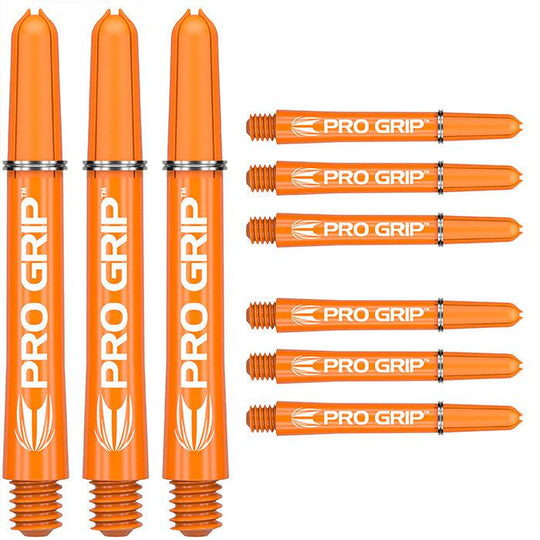 Target Darts Pro Grip Orange Dart Shafts (3 x Sets)