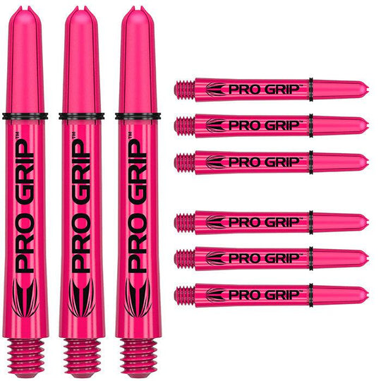 Target Darts Pro Grip Pink Dart Shafts (3 x Sets)