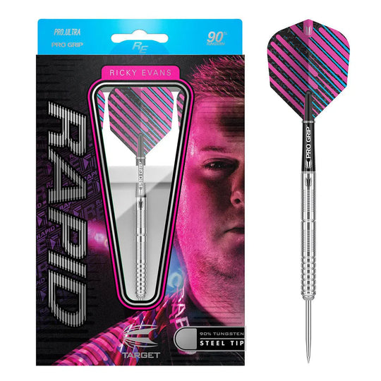 Target Darts Rapid Ricky Evans 90% Tungsten Steel Tip Darts