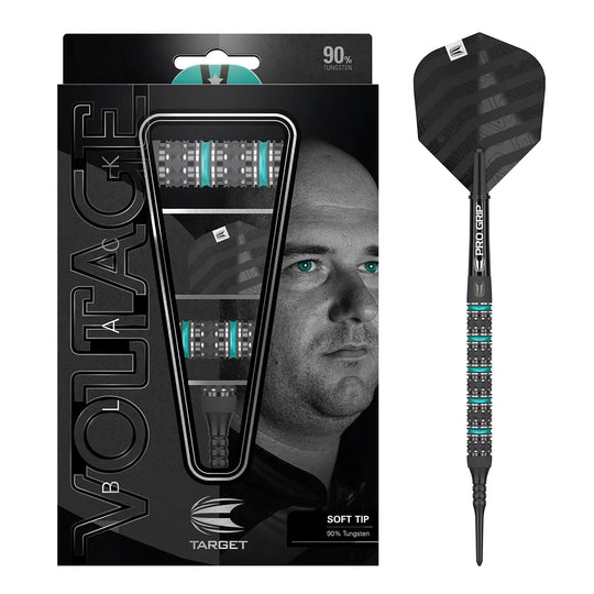 Target Darts Rob Cross Black Edition 90% Tungsten Soft Tip Darts