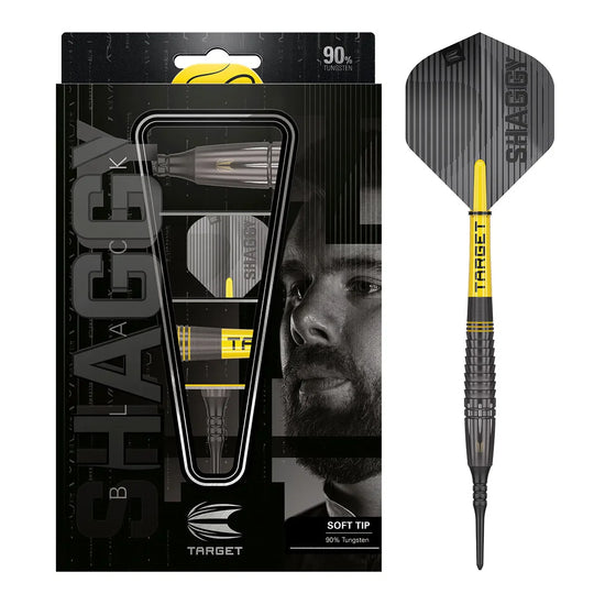 Target Darts Scott Williams Black 90% Tungsten Soft Tip Darts