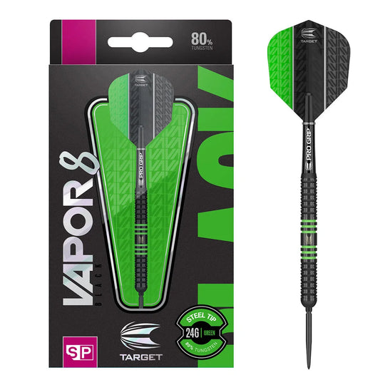 Target Darts Vapor8 Swiss Point Steel Tip 80% Tungsten Darts