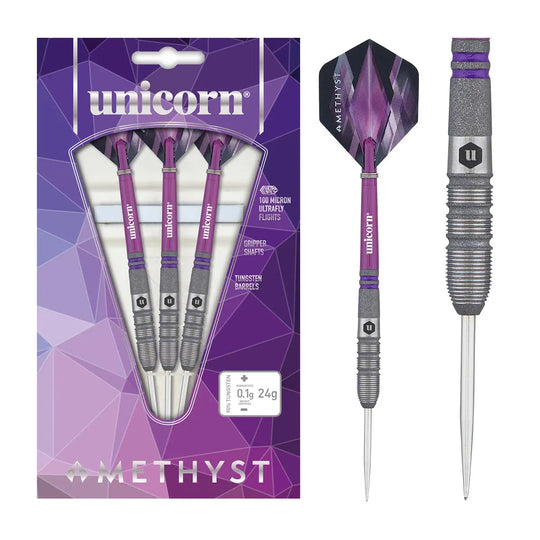 Unicorn Amethyst 3 90% Tungsten Steel Tip Darts