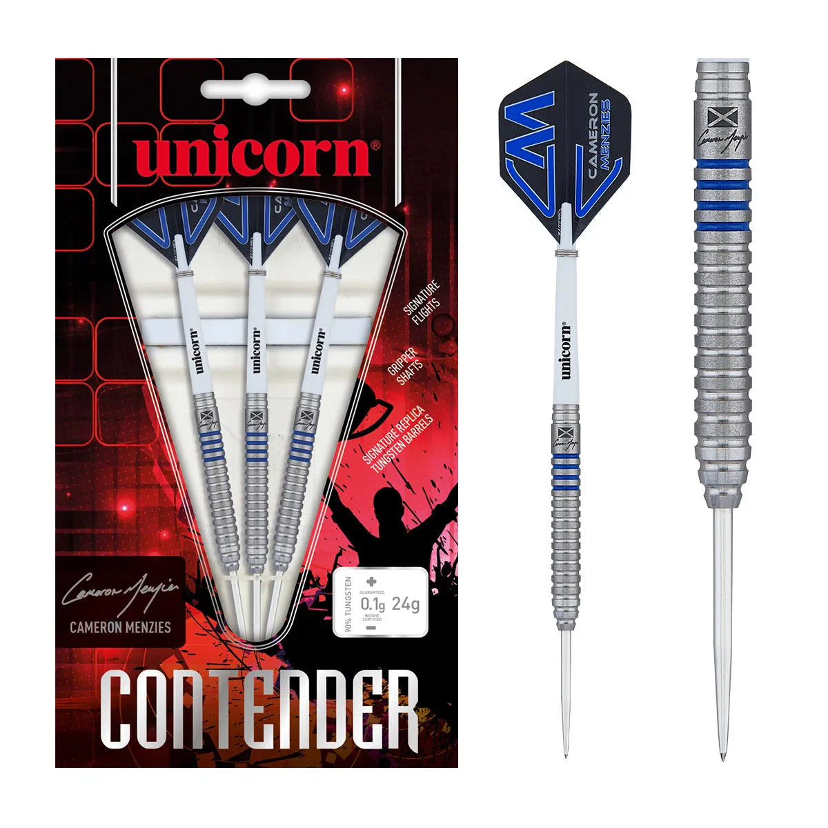 UNICORN contender Phase2 Unicorn Cameron Menzies Phase 2 90% Steel Tip Darts