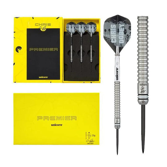 Unicorn Chris Dobey Premier 90% Tungsten Steel Tip Darts