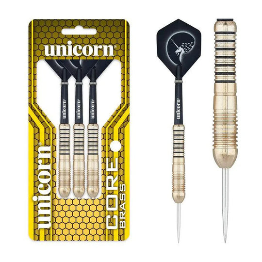 Unicorn Core Brass Darts Steel Tip - Style 2 Brass