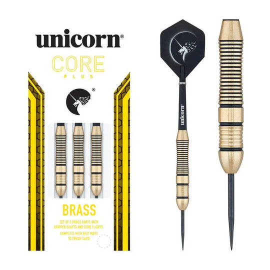 Unicorn Core Plus Win Brass Style 1 Steel Tip Darts
