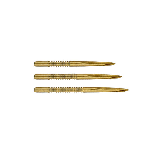 Unicorn Darts Volute Shark Fin Large Steel Dart Points - Gold
