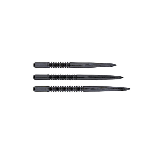 Unicorn Darts Volute Shark Fin Large Steel Dart Points - Noir