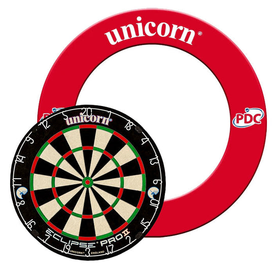Unicorn Eclipse Pro 2 Dartboard & Striker Surround Bundle