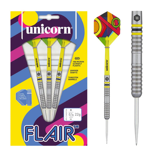 Unicorn Flair 3 80% Tungsten Steel Tip Darts