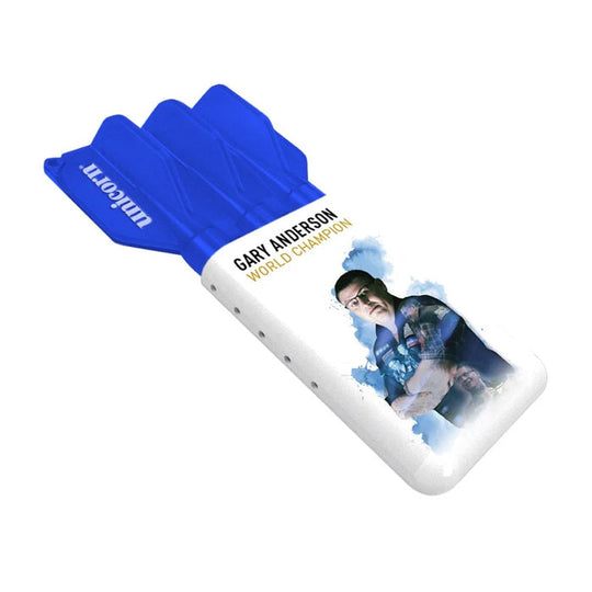 Unicorn Gary Anderson Blue & White Slider Darts Case