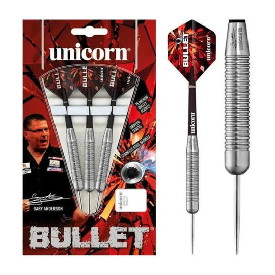 Unicorn Gary Anderson Bullet Stainless Steel Style 1 Steel Tip Darts