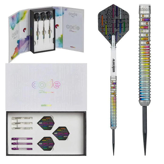 Unicorn Gary Anderson Code 90% Tungsten Steel Tip Darts