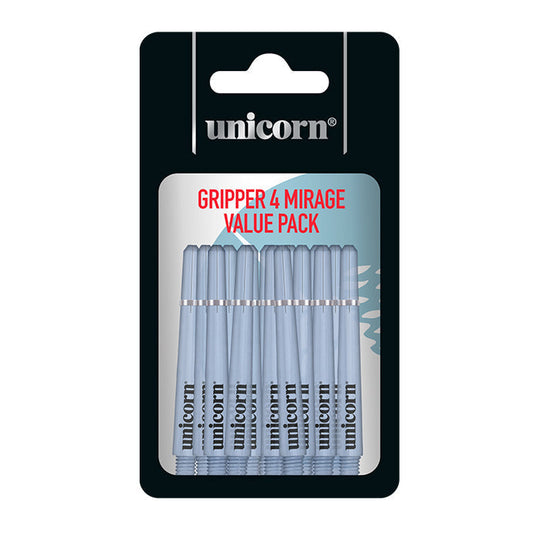 Unicorn Gripper 4 Mirage Blue Medium Shafts Value Pack x 5