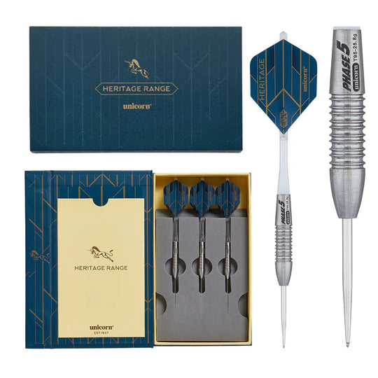 Unicorn Heritage Phase 5 95% Tungsten Steel Tip Darts