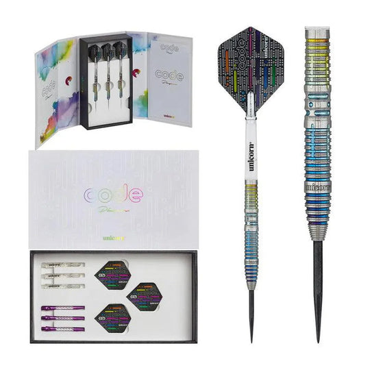 Unicorn Jeffrey de Zwaan Code 90% Tungsten Steel Tip Darts