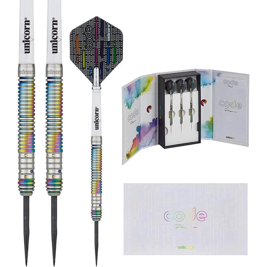 Unicorn Michael Smith Code 90% Tungsten Steel Tip Darts