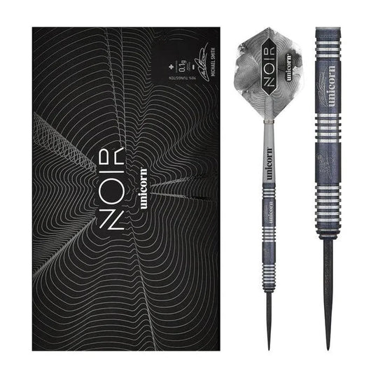 Unicorn Michael Smith Deluxe Noir 90% Tungsten Steel Tip Darts