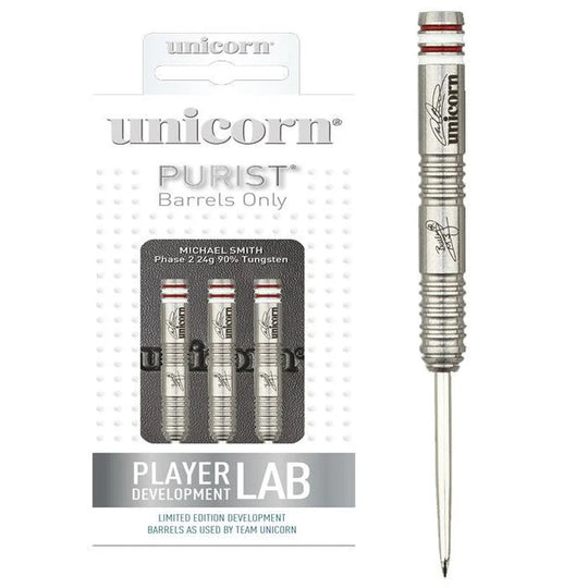 Unicorn Michael Smith Purist Phase 2 90% Tungsten Steel Tip Darts