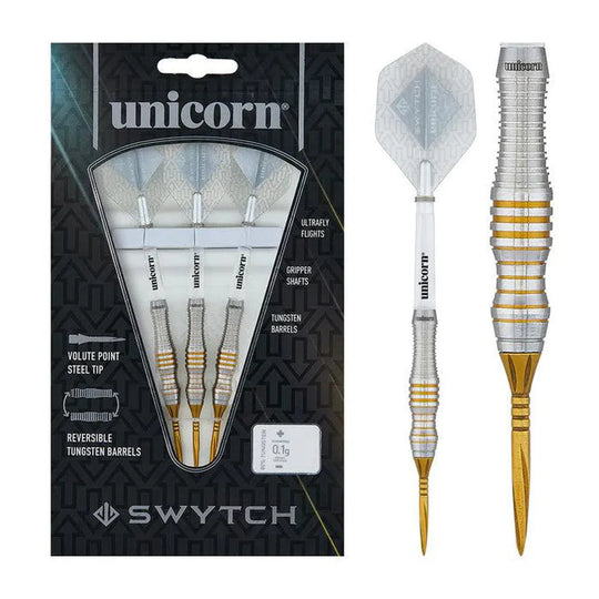 Unicorn Swytch Gold 80% Tungsten Steel Tip Darts