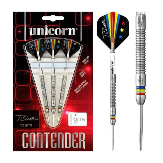 Unicorn Ted Evetts Contender 90% Tungsten Steel Tip Darts