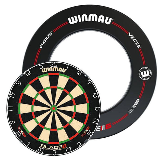 Winmau Blade 6 Dartboard & Surround Bundle