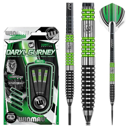 Winmau Daryl Gurney 90% Tungsten Steel Tip Darts