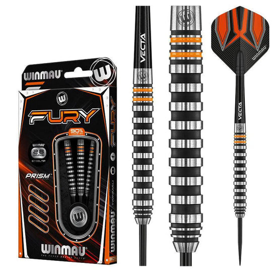 Winmau Fury 90% Tungsten Steel Tip Darts