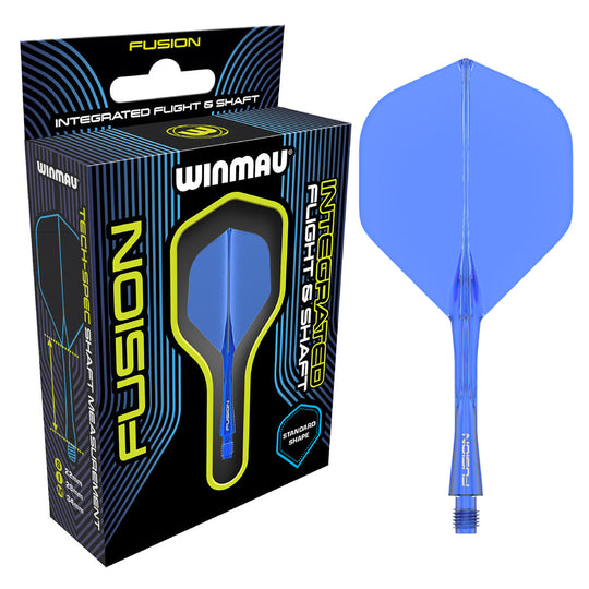 Winmau Fusion Integrated Flight System - Azure Blue