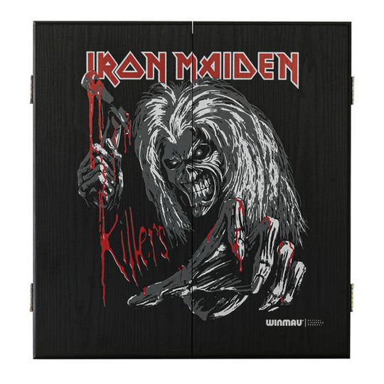 Winmau Iron Maiden Killers Black Dartboard Cabinet