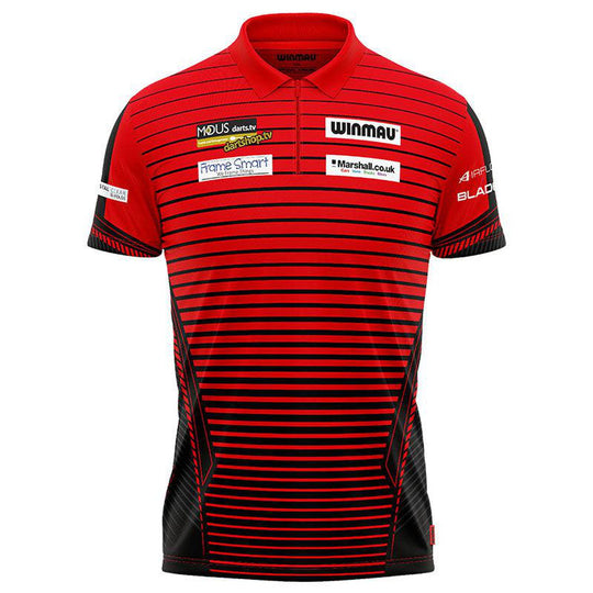 Winmau Joe Cullen Shirt - Black & Red