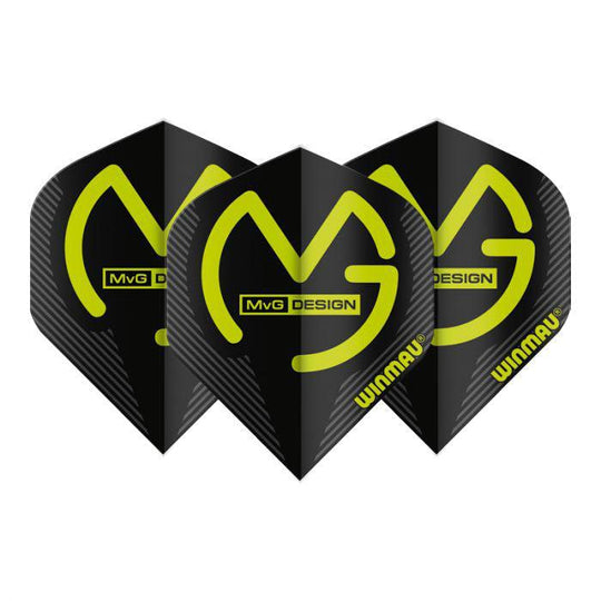 Winmau Mega MvG Standard Black Flights