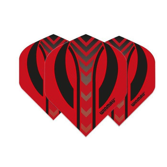 Winmau Mega Standard Red & Black Dart Flights