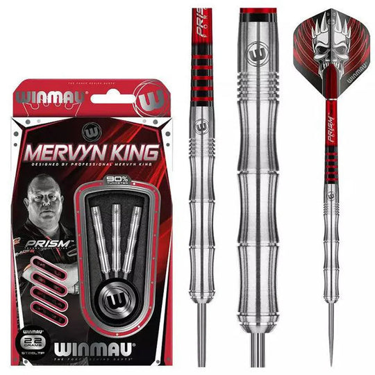 Winmau Mervyn King 90% Tungsten Steel Tip Darts