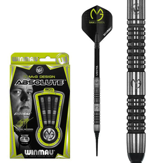Winmau MvG Absolute 90% Tungsten Soft Tip Darts