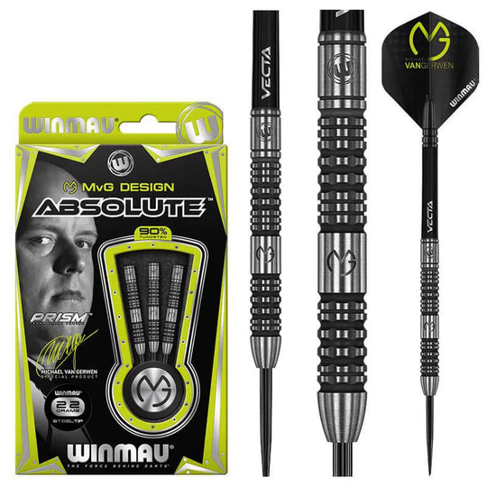 Winmau MvG Absolute 90% Tungsten Steel Tip Darts