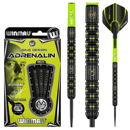 Winmau MvG Adrenalin 90% Tungsten Steel Tip Darts