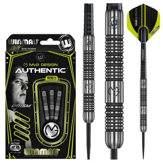Winmau MvG Authentic 85% Tungsten Steel Tip Darts