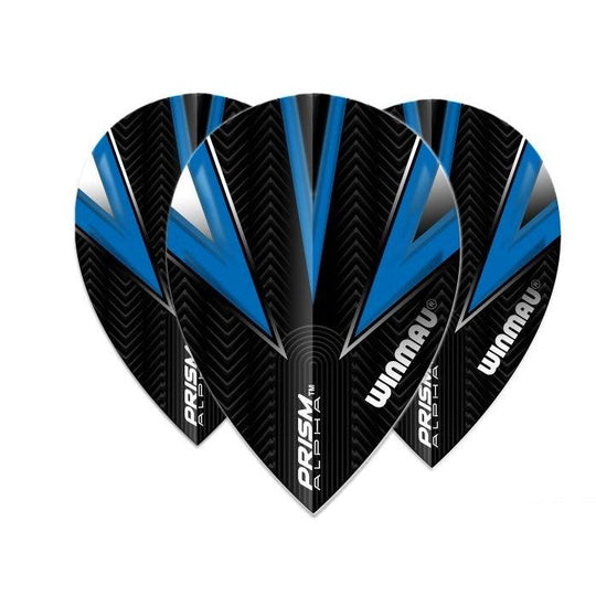 Winmau Prism Alpha Black & Blue Extra Thick Dart Flights