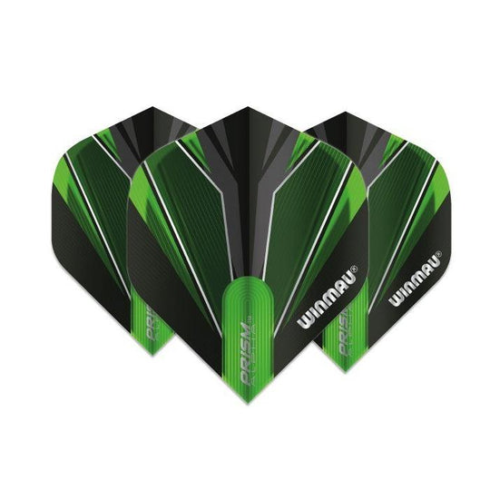 Winmau Prism Alpha Black & Green Extra Thick Dart Flights