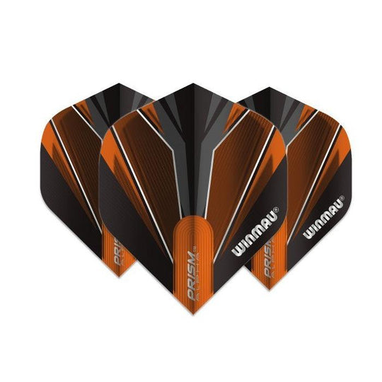 Winmau Prism Alpha Black & Orange Extra Thick Dart Flights