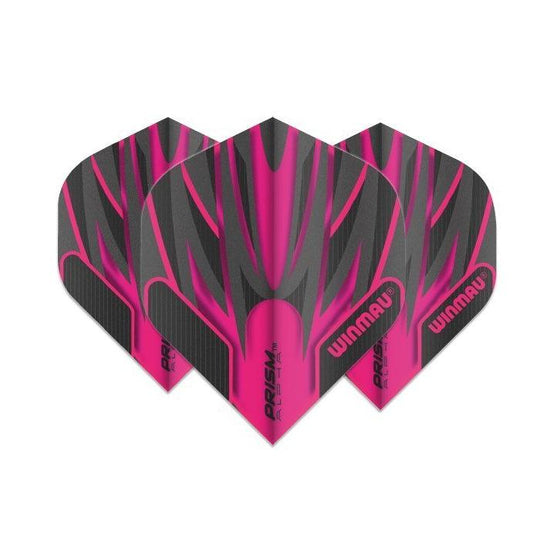 Winmau Prism Alpha Black & Pink Extra Thick Dart Flights