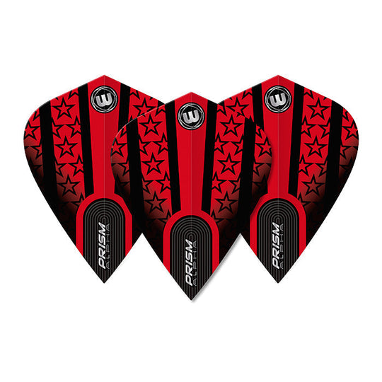 Winmau Prism Alpha Black & Red Kite Flights