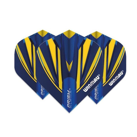Winmau Prism Alpha Blue & Yellow Extra Thick Dart Flights