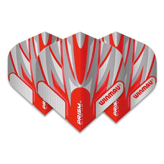 Winmau Prism Alpha Extra Thick Standard White & Red Flights