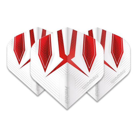 Winmau Prism Alpha Extra Thick Standard White & Red Flights